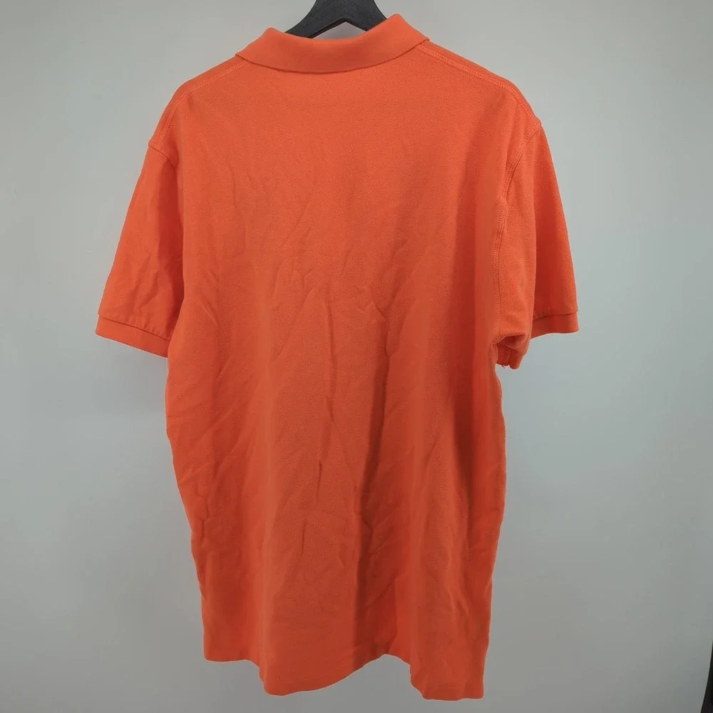 Polo Ralph Lauren Yacht Club Men's‎ Large Polo Shirt Orange Preppy PRL
